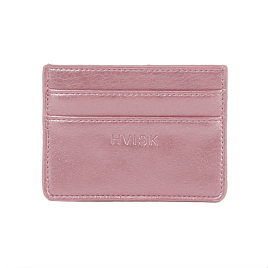 CARDHOLDER SHINY STRUCTURE ROUGE PINK