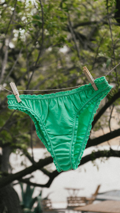 THE NEPTUNE GREEN FRILLY PANTIES