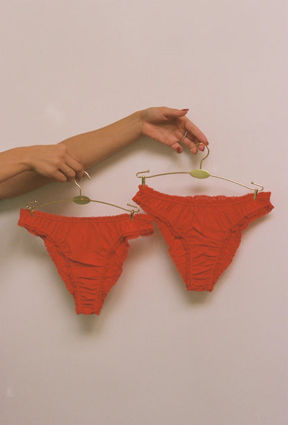 THE RED FRILLY PANTIES